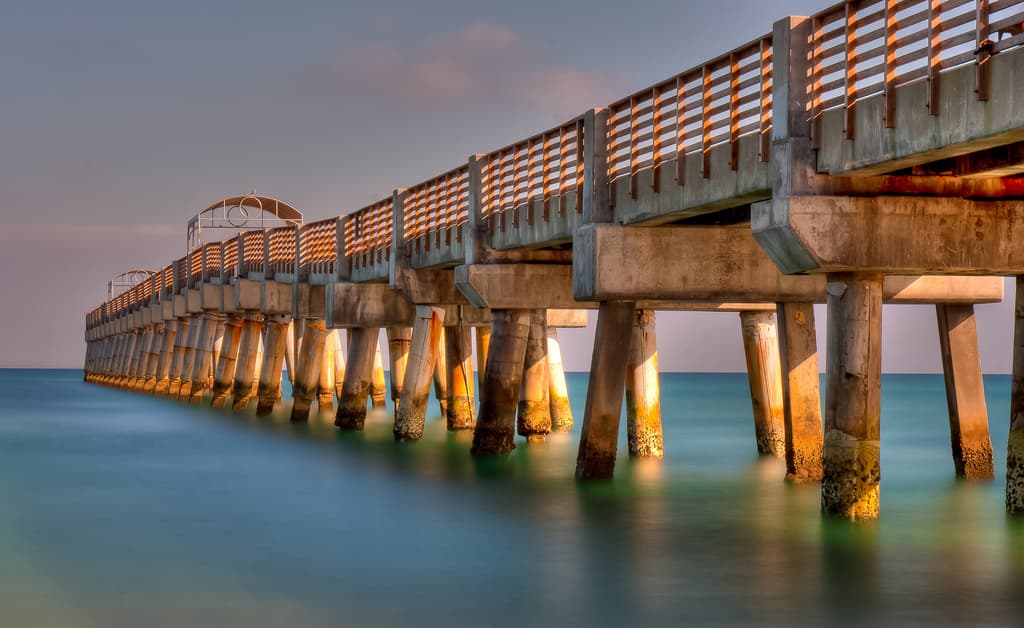 The fishing pier at Lake Worth Beach, Florida
